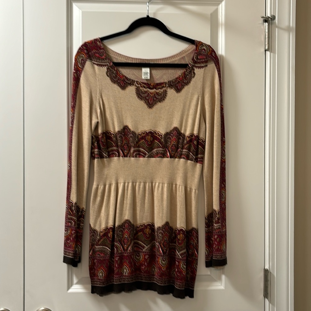 Cache print tunic